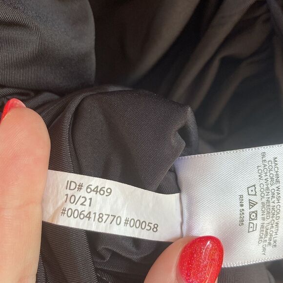 Express Body Contour Compression Ruched Bodysuit With Bra Cups-black - Picture 11 of 14